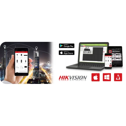 Trådløs overvåkning sett Hikvision Ezviz 2 kameraer C3T Pro WiFi 4MPx 1TB