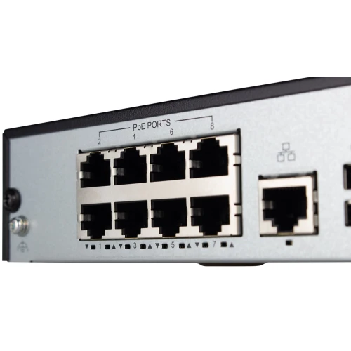 Nettverksopptaker 8-kanals BCS-B-NVR0801-8P(2.0) opp til 8MPx innebygd POE-switch