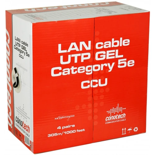UTP gel-fylt datatvistkabel for utendørs bruk 305m