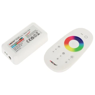 LED-belysningskontroller med LED-RGB-WC/RF 2.4 GHz fjernkontroll, RGB 12... 24V DC MiBOXER / Mi-Light