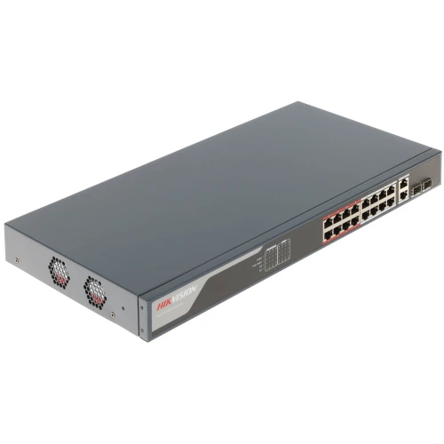 Switch PoE DS-3E1318P-EI 18-porter + 2 x SFP Hikvision