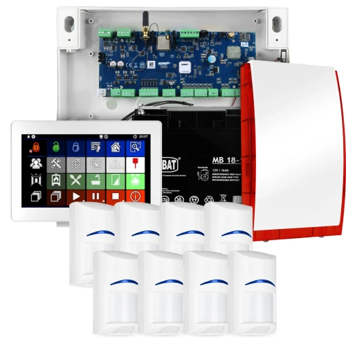 Ropam NeoLTE-IP-64 alarmsystem, 8x BOSCH detektor, TPR-7W, GSM, Wi-Fi