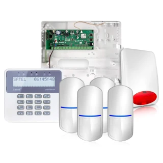 Satel Perfecta 16 alarmsystem, 4x dyresikker sensor, LCD, mobilapp, varsling