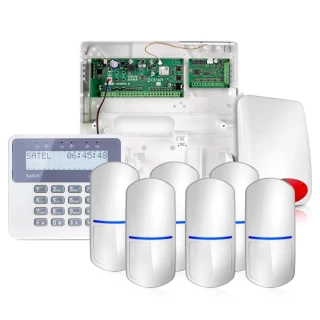 Satel Perfecta 16 alarmsystem, 6x dyreimmun sensor, LCD, mobilapp, varsling