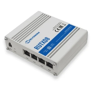Teltonika RUTX08 | Industriell ruter | 1x WAN, 3x LAN 1000 Mb/s, VPN