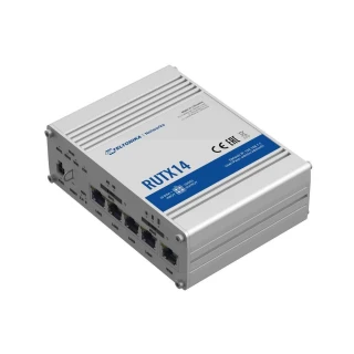 Teltonika RUTX14 | Profesjonell industriell 4G LTE-router | Cat 12, Dual Sim, 1x Gigabit WAN, 4x Gigabit LAN, WiFi 802.11 AC Wave 2