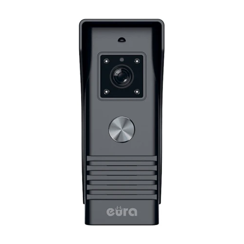 'Videodørtelefon EURA VDP-45A3 ALPHA svart farge monitor 7'' støtte for 1 inngang'