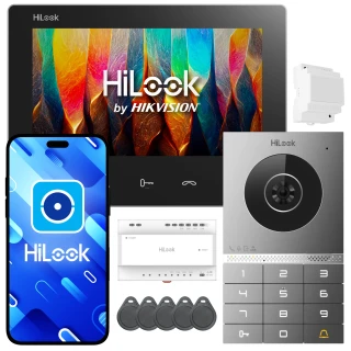 Wideodomofon HD-VIS-02-K, 2-ledet, IP, WiFi, HiLook by Hikvision-app