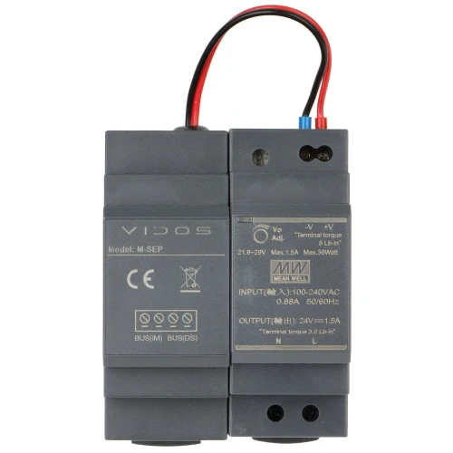 Impuls strømforsyning med separator M-SEP/HDR-30-24 VIDOS