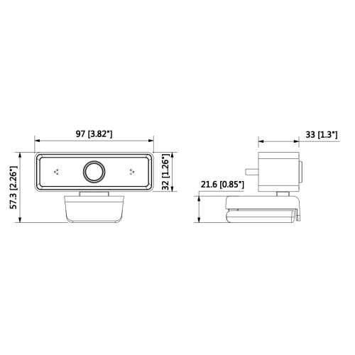USB-webkamera HAC-UZ3-A-0360B-ENG Full HD DAHUA