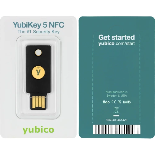 Yubico YubiKey 5 NFC - U2F FIDO/FIDO2 maskinvarenøkkel