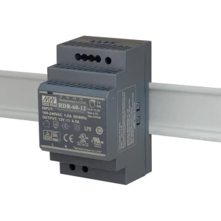 Effektbryter for DIN-skinne 12VDC/4,5A HDR-60-12