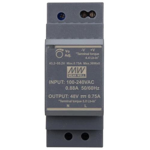DIN-skinne strømforsyning 48V HDR-30-48 MEAN WELL