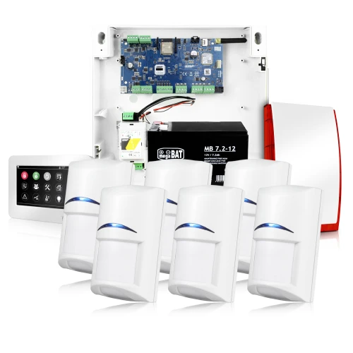 Alarmsett Ropam NEOLTE-IP-SET, 1x Signalisator, 6x Bevegelsessensor, 1x Manipulator, tilbehør