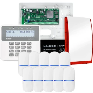 SATEL PERFECTA 32-WRL LTE alarmsystem, 10x sensor, sirene, betjeningspanel