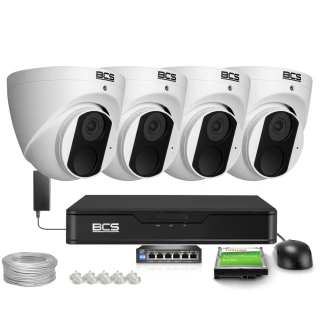 5Mpx BCS-P-EIP15FSR3 dome IP-kamera med fast fokuslinse 2.8mm
