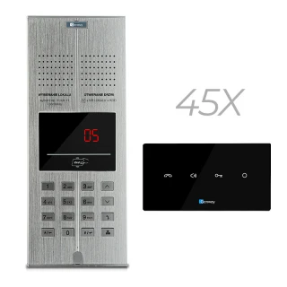 Digitalt dørtelefonsett for 45 familier GENWAY WL-03NL V2 Høyttalertelefon