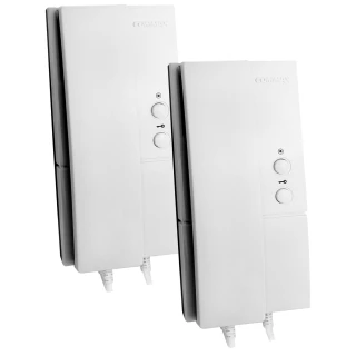 Sett med to intercom-enheter med Commax DP-LA01(DC) intercom-kommunikasjon
