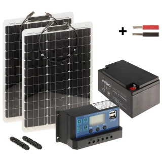 Fotovoltaisk sett SP-KIT-2X50/26/PWM 225Wh