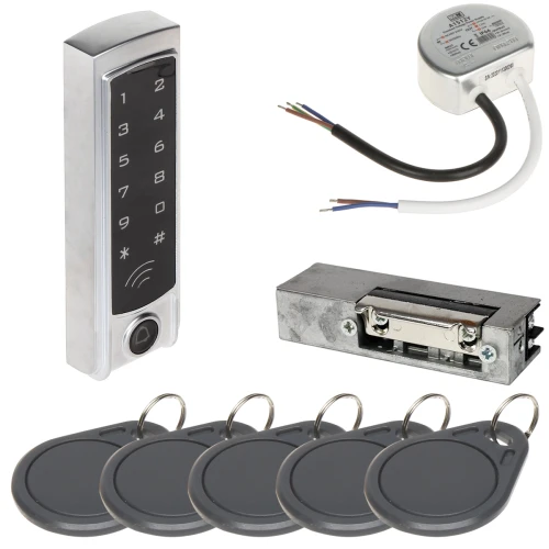 Adgangskontrollsett ATLO-KRM-823, strømforsyning, elektrisk sluttstykke, adgangskort