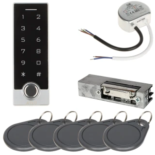 Adgangskontrollsett ATLO-KRMFW-856-TUYA, strømforsyning, elektrisk sluttstykke, adgangskort