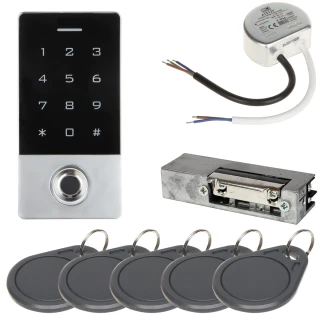 Adgangskontrollsett ATLO-KRMF-555, strømforsyning, elektrisk sluttstykke, adgangskort