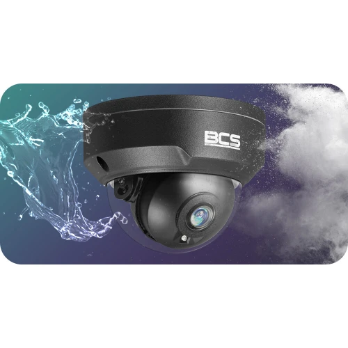 IP-kamera BCS-P-DIP25FSR3-Ai1-G 5Mpx IR 30m, STARLIGHT, vandalresistent, alarm innganger