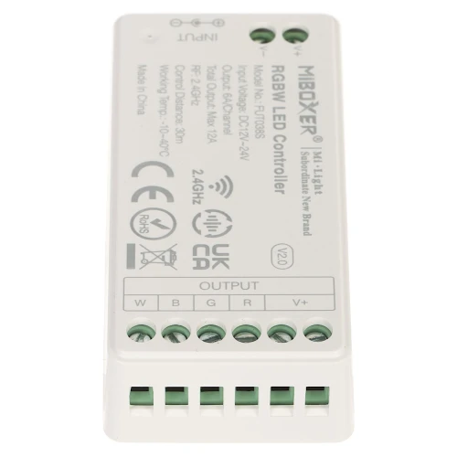 LED-belysningskontroller LED-RGBW-WC/RF2 2.4 GHz, RGBW 12