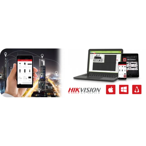 HWK-N4142TH-H Hikvision Hiwatch HWN-2104H-4P sett med 4x HWI-T221H 1TB Tilbehør